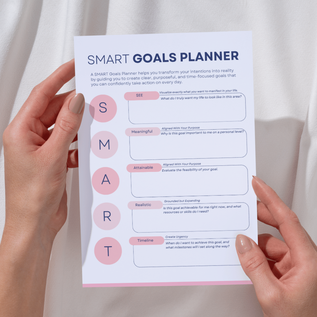 Smart Goals Planner | Success Achievement PDF | Productivity Action Log | Mindset Growth Framework | Objective Setting Book