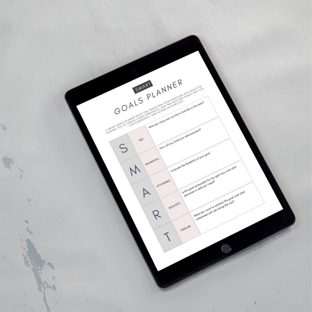 Smart Goals Planner | Success Achievement PDF | Productivity Action Log | Mindset Growth Framework | Objective Setting Book