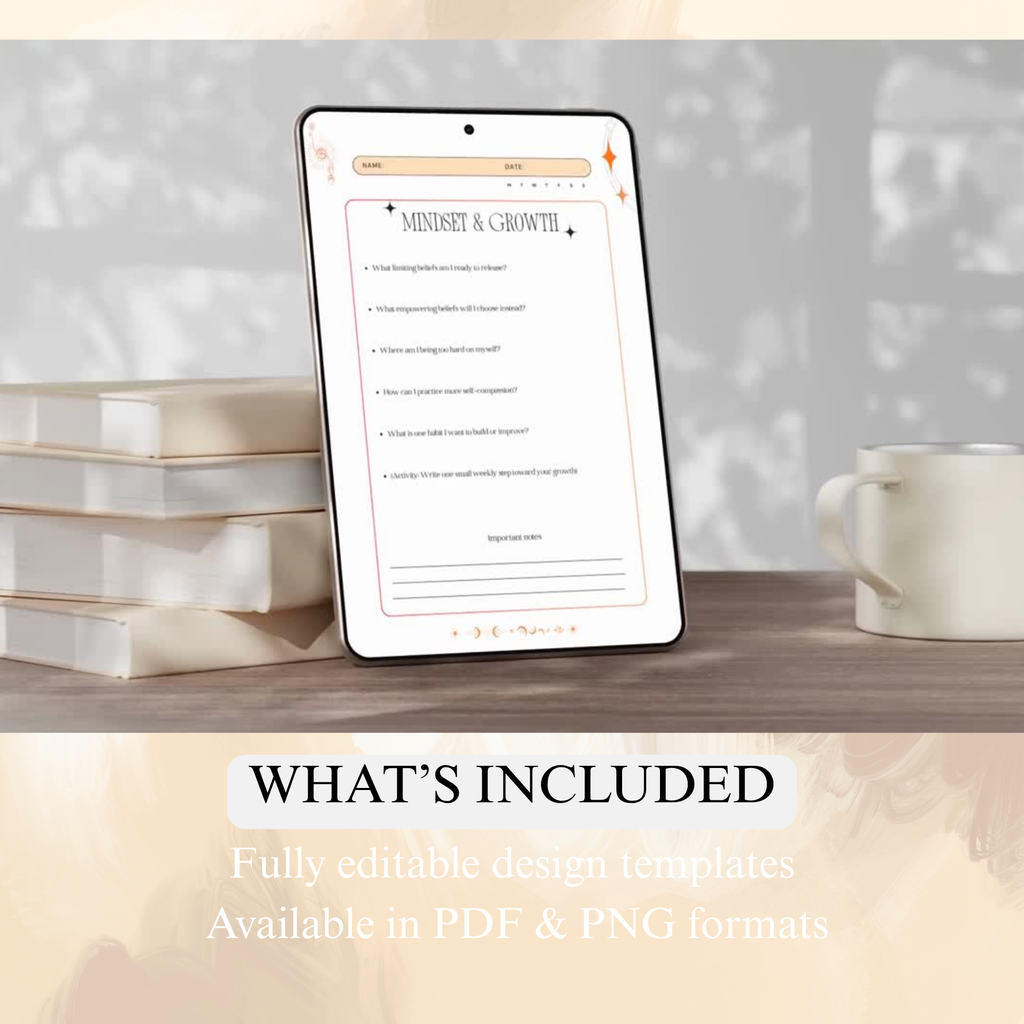 Monthly Reset & Intentions | Law Of Attraction PDF | Goal Alignment Log | New Moon Vision Book | Manifestation Diary