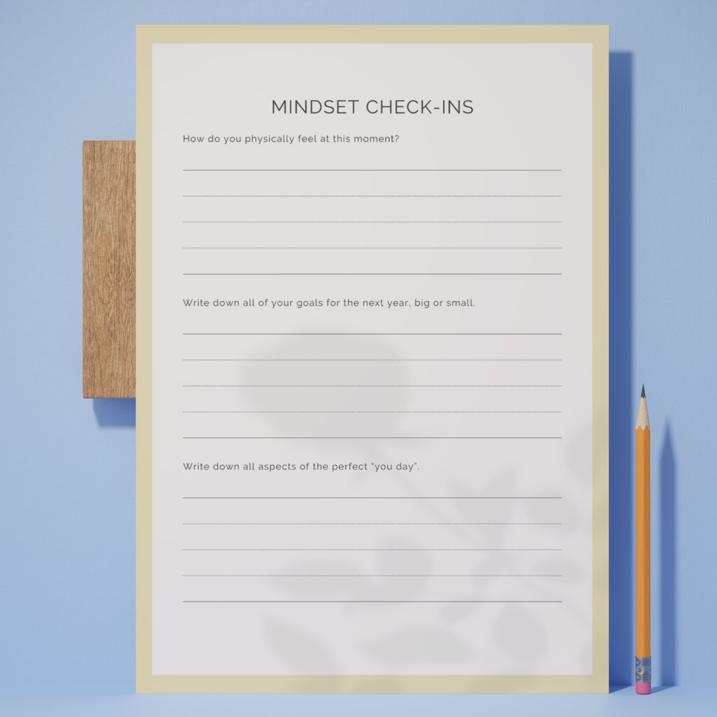Self-Care & Mindset Workbook | Wellness Journal PDF | Resilience Training | Daily Growth Log | Mental Health Pad | Personal Growth Diary