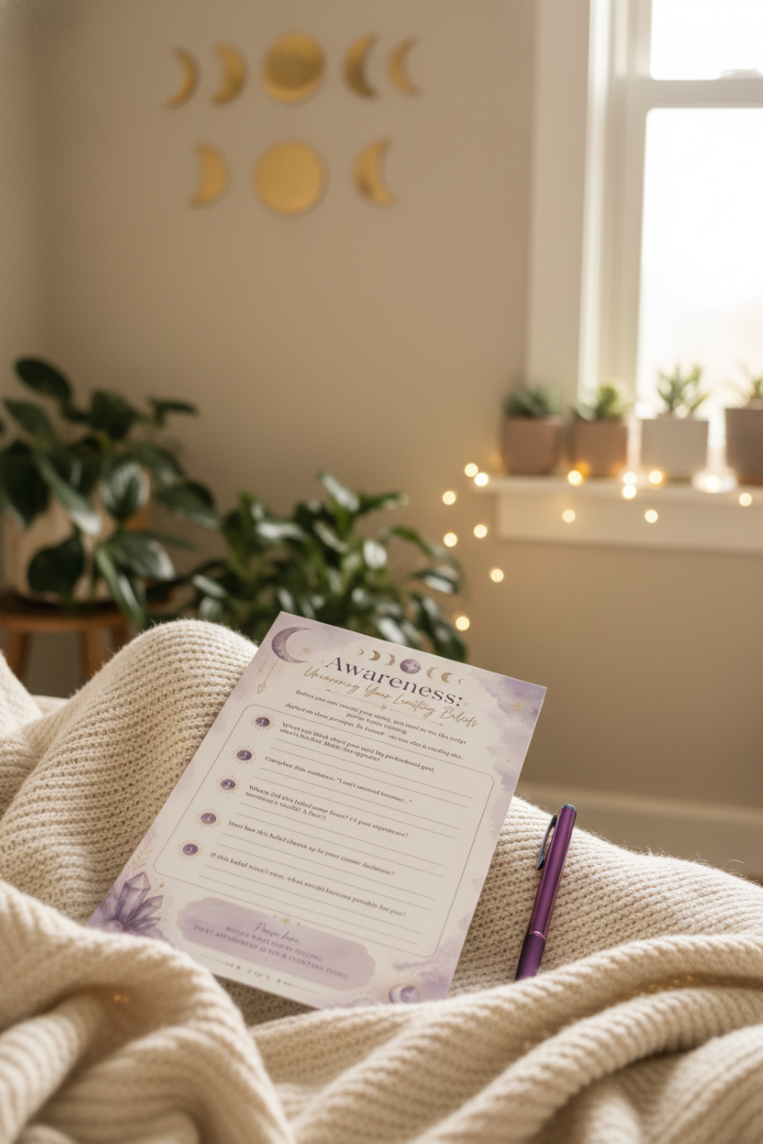 Mindset Workbook Printable for Professional Women | Affirmation Journal PDF | Manifestation Workbook | Personal Growth Gift | Instant Download