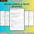 Universal Alignment Sacred Synchronicity Guide PNG PDF Faith Surrender Journal Spiritual Timing Organizer Cosmic Schedule Faith Roadmap Sheet
