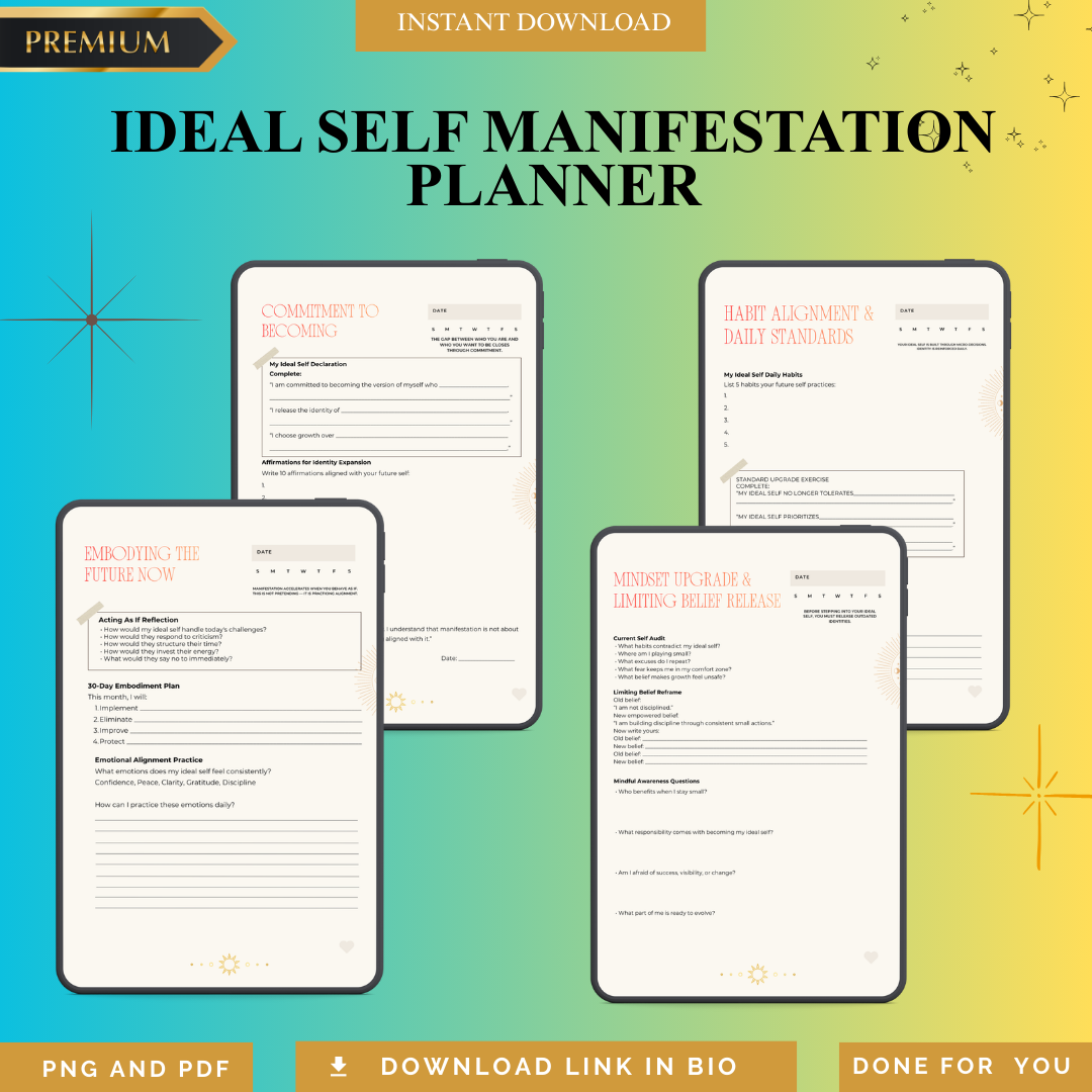 Highest Self Emergence Blueprint PNG PDF Future Persona Realization Guide Ultimate Identity Shift Roadmap Visionary Transformation Toolkit