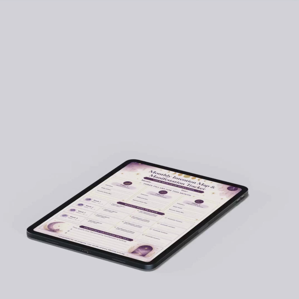 Goal Manifestation Planner Printable | Entrepreneur Vision Template | Mindset Planner PDF | Manifestation Spreadsheet | Instant Download